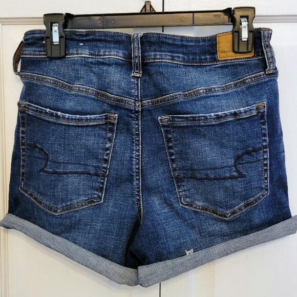 American Eagle Super Stretch Midi Shorts Ladies Size 8 - Picture 2 of 5